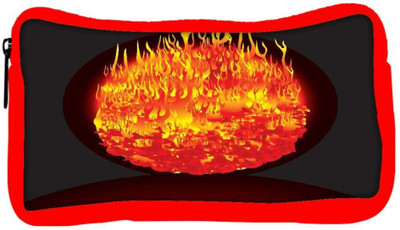 

Snoogg Eco Friendly Canvas Burning Planet Vector Student Pen Pencil Case Coin Purse Pouch Cosmetic Makeup Bag (RED) Pouch(Multicolor)