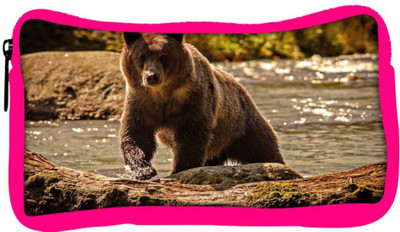 

Snoogg Eco Friendly Canvas Bear From The River Designer Student Pen Pencil Case Coin Purse Pouch Cosmetic Makeup Bag (PINK) Pouch(Multicolor)