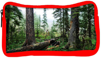 

Snoogg Eco Friendly Canvas Abstract Broken Tree Designer Student Pen Pencil Case Coin Purse Pouch Cosmetic Makeup Bag (RED) Pouch(Multicolor)