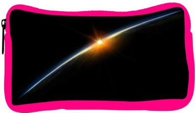 

Snoogg Eco Friendly Canvas Thin Layer Designer Student Pen Pencil Case Coin Purse Pouch Cosmetic Makeup Bag (PINK) Pouch(Multicolor)