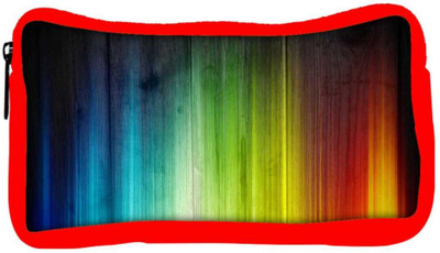 

Snoogg Eco Friendly Canvas Abstract Mixed Color Design Designer Student Pen Pencil Case Coin Purse Pouch Cosmetic Makeup Bag (RED) Pouch(Multicolor)