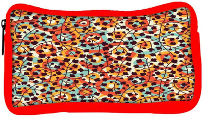 

Snoogg Eco Friendly Canvas Abstract Floral Background Student Pen Pencil Case Coin Purse Pouch Cosmetic Makeup Bag (RED) Pouch(Multicolor)