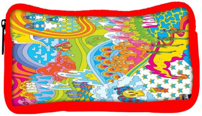 

Snoogg Eco Friendly Canvas Colourful Pattern 2496 Student Pen Pencil Case Coin Purse Pouch Cosmetic Makeup Bag (RED) Pouch(Multicolor)