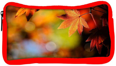 

Snoogg Eco Friendly Canvas Autumn Leaves In Trees Designer Student Pen Pencil Case Coin Purse Pouch Cosmetic Makeup Bag (RED) Pouch(Multicolor)