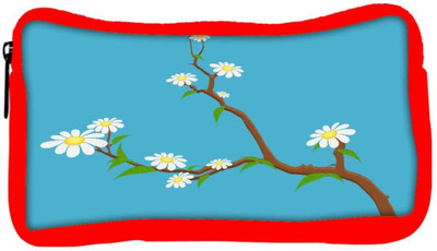 

Snoogg Eco Friendly Canvas White Flowers Branches Student Pen Pencil Case Coin Purse Pouch Cosmetic Makeup Bag (RED) Pouch(Multicolor)