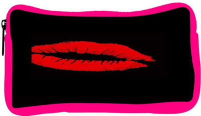 

Snoogg Eco Friendly Canvas Red Kiss Student Pen Pencil Case Coin Purse Pouch Cosmetic Makeup Bag (PINK) Pouch(Multicolor)