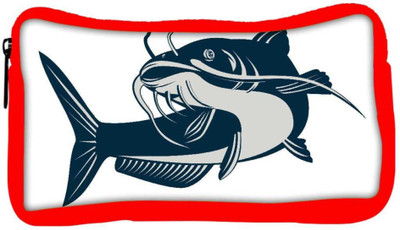 

Snoogg Eco Friendly Canvas Catfish Jumping Student Pen Pencil Case Coin Purse Pouch Cosmetic Makeup Bag (RED) Pouch(Multicolor)