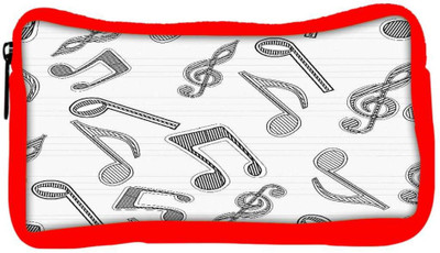 

Snoogg Eco Friendly Canvas Multicolor Music Designer Student Pen Pencil Case Coin Purse Pouch Cosmetic Makeup Bag (RED) Pouch(Multicolor)