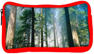 

Snoogg Eco Friendly Canvas Long Trees Designer Student Pen Pencil Case Coin Purse Pouch Cosmetic Makeup Bag (RED) Pouch(Multicolor)