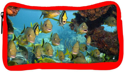 

Snoogg Eco Friendly Canvas Group Of Fish Designer Student Pen Pencil Case Coin Purse Pouch Cosmetic Makeup Bag (RED) Pouch(Multicolor)