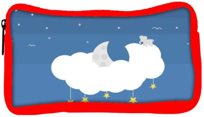 

Snoogg Eco Friendly Canvas Moon Cloud Starts 2539 Student Pen Pencil Case Coin Purse Pouch Cosmetic Makeup Bag (RED) Pouch(Multicolor)