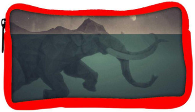 

Snoogg Eco Friendly Canvas Elephant Fantasy Art Designer Student Pen Pencil Case Coin Purse Pouch Cosmetic Makeup Bag (RED) Pouch(Multicolor)