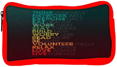 

Snoogg Eco Friendly Canvas Forever Student Pen Pencil Case Coin Purse Pouch Cosmetic Makeup Bag (RED) Pouch(Multicolor)