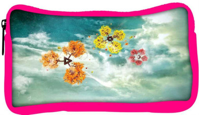 

Snoogg Eco Friendly Canvas Colorful Windsa Designer Student Pen Pencil Case Coin Purse Pouch Cosmetic Makeup Bag (PINK) Pouch(Multicolor)