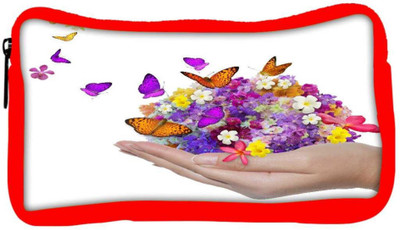 

Snoogg Eco Friendly Canvas Hand Holds Flower Spill Many Flowers And Butterfly Student Pen Pencil Case Coin Purse Pouch Cosmetic Makeup Bag (RED) Pouch(Multicolor)
