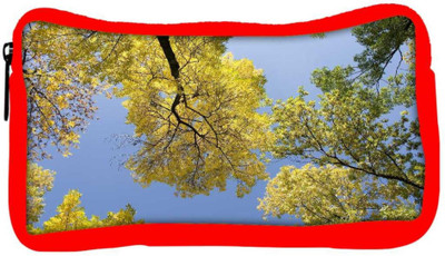 

Snoogg Eco Friendly Canvas Autumn Trees Against The Sky Student Pen Pencil Case Coin Purse Pouch Cosmetic Makeup Bag (RED) Pouch(Multicolor)