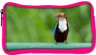

Snoogg Eco Friendly Canvas Kingfisher Bird Designer Student Pen Pencil Case Coin Purse Pouch Cosmetic Makeup Bag (PINK) Pouch(Multicolor)