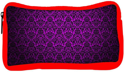 

Snoogg Eco Friendly Canvas Dark Pink Pattern Design Designer Student Pen Pencil Case Coin Purse Pouch Cosmetic Makeup Bag (RED) Pouch(Multicolor)