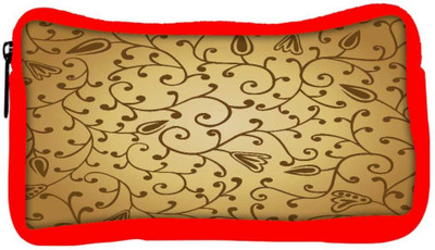 

Snoogg Eco Friendly Canvas Abstract Seamless Texture With Fish Student Pen Pencil Case Coin Purse Pouch Cosmetic Makeup Bag (RED) Pouch(Multicolor)