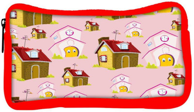 

Snoogg Eco Friendly Canvas Eyes Of House Designer Student Pen Pencil Case Coin Purse Pouch Cosmetic Makeup Bag (RED) Pouch(Multicolor)