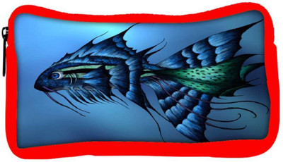 

Snoogg Eco Friendly Canvas Dark Blue Fish Designer Student Pen Pencil Case Coin Purse Pouch Cosmetic Makeup Bag (RED) Pouch(Multicolor)
