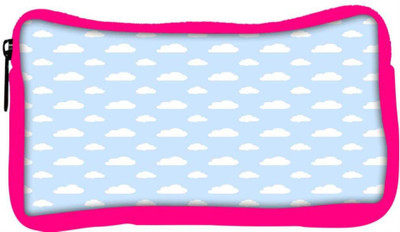 

Snoogg Eco Friendly Canvas White Clouds Designer Student Pen Pencil Case Coin Purse Pouch Cosmetic Makeup Bag (PINK) Pouch(Multicolor)
