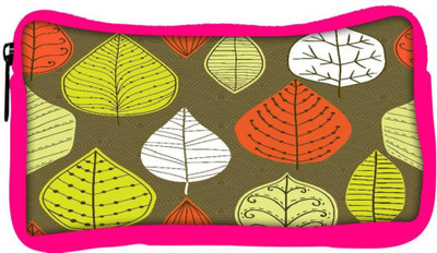 

Snoogg Eco Friendly Canvas Active Leaves Designer Student Pen Pencil Case Coin Purse Pouch Cosmetic Makeup Bag (PINK) Pouch(Multicolor)