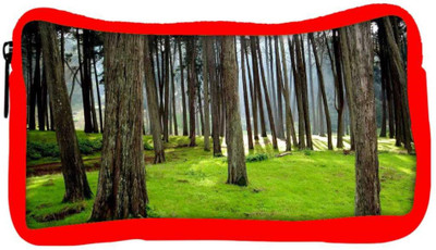 

Snoogg Eco Friendly Canvas Long Branched Tree Designer Student Pen Pencil Case Coin Purse Pouch Cosmetic Makeup Bag (RED) Pouch(Multicolor)