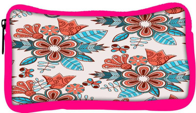 

Snoogg Eco Friendly Canvas Abstract Floral Background Student Pen Pencil Case Coin Purse Pouch Cosmetic Makeup Bag (PINK) Pouch(Multicolor)
