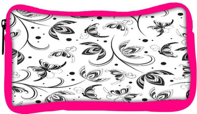 

Snoogg Eco Friendly Canvas Black Flower Designer Student Pen Pencil Case Coin Purse Pouch Cosmetic Makeup Bag (PINK) Pouch(Multicolor)
