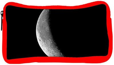 

Snoogg Eco Friendly Canvas Half Moon Designer Student Pen Pencil Case Coin Purse Pouch Cosmetic Makeup Bag (RED) Pouch(Multicolor)