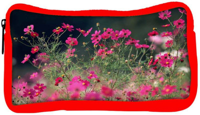 

Snoogg Eco Friendly Canvas Multiple Flowers Designer Student Pen Pencil Case Coin Purse Pouch Cosmetic Makeup Bag (RED) Pouch(Multicolor)
