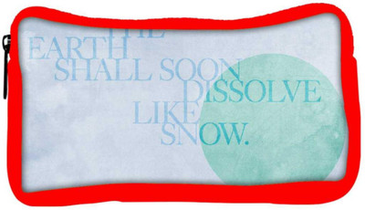 

Snoogg Eco Friendly Canvas Dissolve Like Snow Designer Student Pen Pencil Case Coin Purse Pouch Cosmetic Makeup Bag (RED) Pouch(Multicolor)