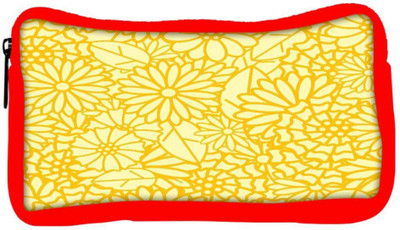 

Snoogg Eco Friendly Canvas Abstract Yellow Floral Designer Student Pen Pencil Case Coin Purse Pouch Cosmetic Makeup Bag (RED) Pouch(Multicolor)