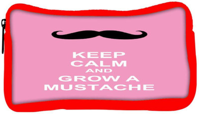 

Snoogg Eco Friendly Canvas Keep Calm And Grow A Mustache Student Pen Pencil Case Coin Purse Pouch Cosmetic Makeup Bag (RED) Pouch(Multicolor)