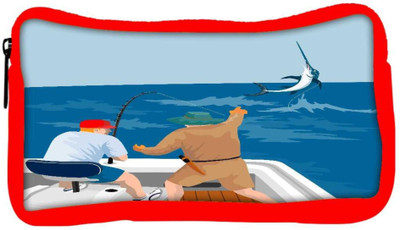 

Snoogg Eco Friendly Canvas Blue Marlin Fish Jumping Retro Student Pen Pencil Case Coin Purse Pouch Cosmetic Makeup Bag (RED) Pouch(Multicolor)