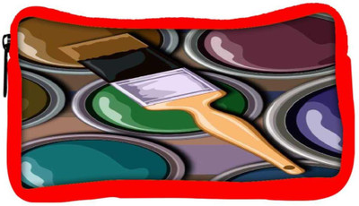 

Snoogg Eco Friendly Canvas Oil Painter 2452 Student Pen Pencil Case Coin Purse Pouch Cosmetic Makeup Bag (RED) Pouch(Multicolor)