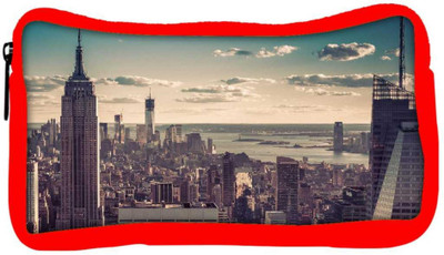 

Snoogg Eco Friendly Canvas Tall Buildings Designer Student Pen Pencil Case Coin Purse Pouch Cosmetic Makeup Bag (RED) Pouch(Multicolor)