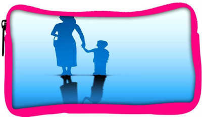 

Snoogg Eco Friendly Canvas Abstract Happy Mothers Day With Silhouette Student Pen Pencil Case Coin Purse Pouch Cosmetic Makeup Bag (PINK) Pouch(Multicolor)