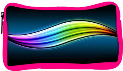 

Snoogg Eco Friendly Canvas Multicolor Leavy Design Designer Student Pen Pencil Case Coin Purse Pouch Cosmetic Makeup Bag (PINK) Pouch(Multicolor)