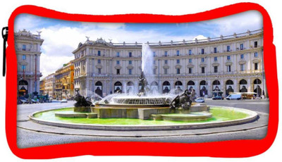 

Snoogg Eco Friendly Canvas Water Ponds Designer Student Pen Pencil Case Coin Purse Pouch Cosmetic Makeup Bag (RED) Pouch(Multicolor)