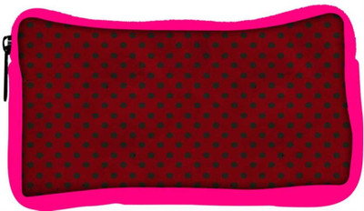 

Snoogg Eco Friendly Canvas Red_Polkadots Designer Student Pen Pencil Case Coin Purse Pouch Cosmetic Makeup Bag (PINK) Pouch(Multicolor)
