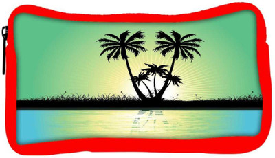 

Snoogg Eco Friendly Canvas Abstract Tropical Background Student Pen Pencil Case Coin Purse Pouch Cosmetic Makeup Bag (RED) Pouch(Multicolor)