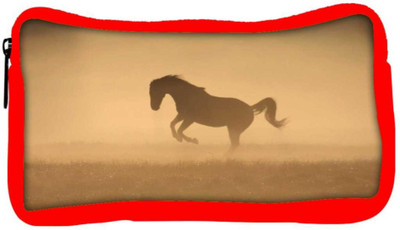 

Snoogg Eco Friendly Canvas Horse In Dust Designer Student Pen Pencil Case Coin Purse Pouch Cosmetic Makeup Bag (RED) Pouch(Multicolor)