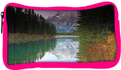 

Snoogg Eco Friendly Canvas Reflecting Water Designer Student Pen Pencil Case Coin Purse Pouch Cosmetic Makeup Bag (PINK) Pouch(Multicolor)