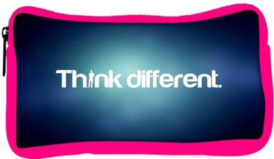 

Snoogg Eco Friendly Canvas Think Different Designer Student Pen Pencil Case Coin Purse Pouch Cosmetic Makeup Bag (PINK) Pouch(Multicolor)