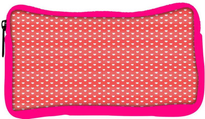 

Snoogg Eco Friendly Canvas Heart Love Pattern Student Pen Pencil Case Coin Purse Pouch Cosmetic Makeup Bag (PINK) Pouch(Multicolor)