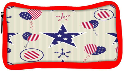 

Snoogg Eco Friendly Canvas Us Star Designer Student Pen Pencil Case Coin Purse Pouch Cosmetic Makeup Bag (RED) Pouch(Multicolor)