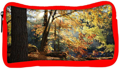 

Snoogg Eco Friendly Canvas Huge Tree Designer Student Pen Pencil Case Coin Purse Pouch Cosmetic Makeup Bag (RED) Pouch(Multicolor)