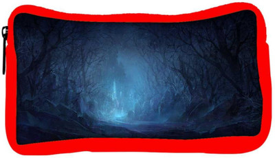 

Snoogg Eco Friendly Canvas Fantasy Wood Castle Designer Student Pen Pencil Case Coin Purse Pouch Cosmetic Makeup Bag (RED) Pouch(Multicolor)